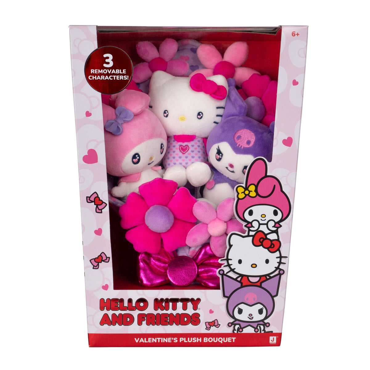 Hello Kitty and Friends  12-Inch Plush Special Valentine's Bouquet