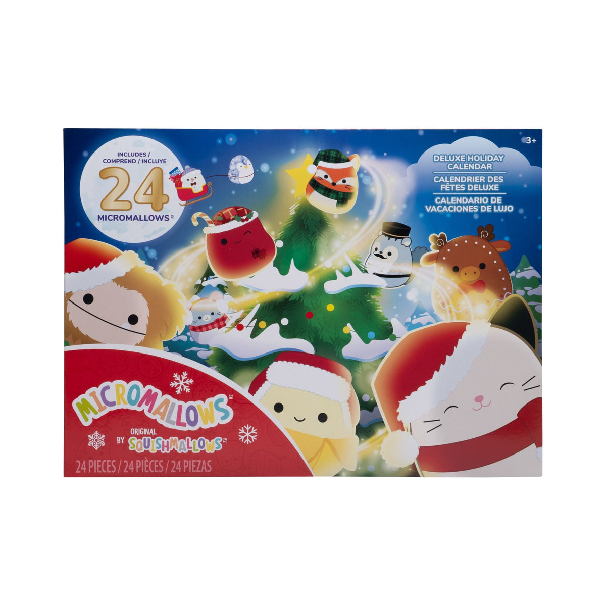 Squishmallows 24-Day Micromallows Holiday Plush Advent Calendar - New Squishmallows