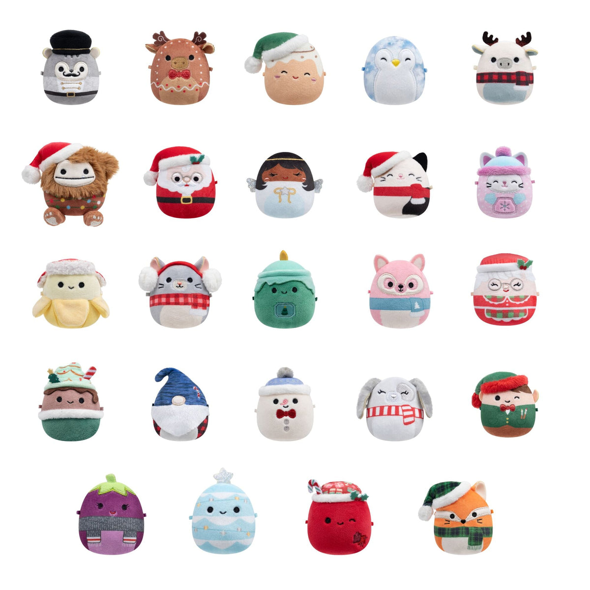 Squishmallows 24-Day Micromallows Holiday Plush Advent Calendar - New Squishmallows