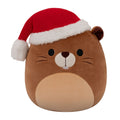 Chip the Beaver with Santa Hat