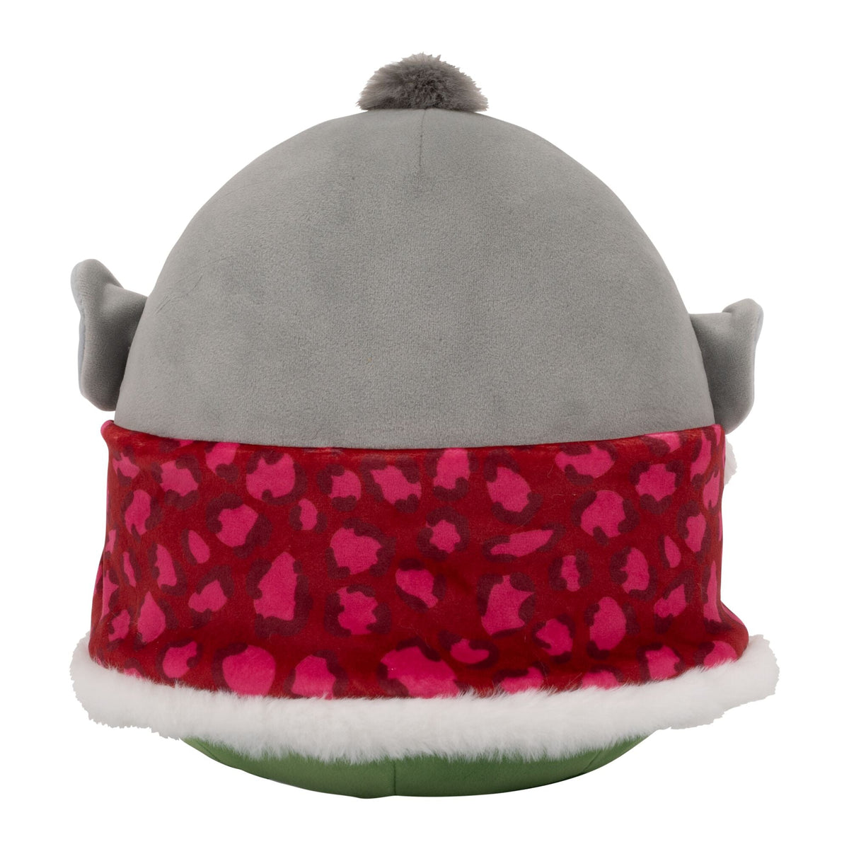 Booga the Grey Ogre in Red and Green Winter Outfit