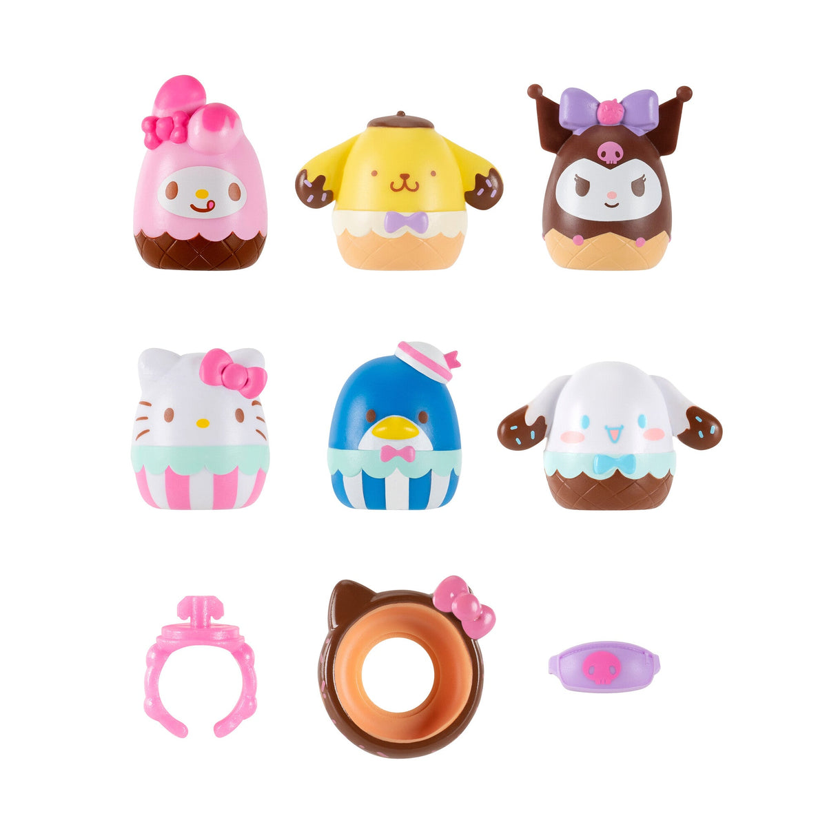 Squish-a-longs Hello Kitty and Friends Ice Cream 6-Pack
