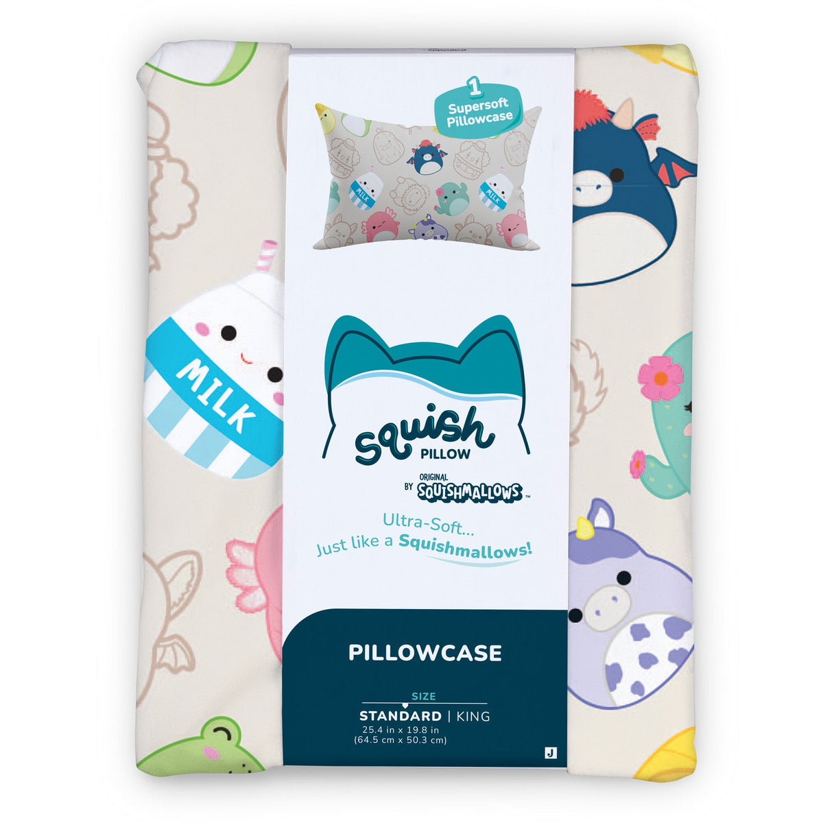“Resties Besties” Tan SquishPillow Pillowcase (Standard Size)