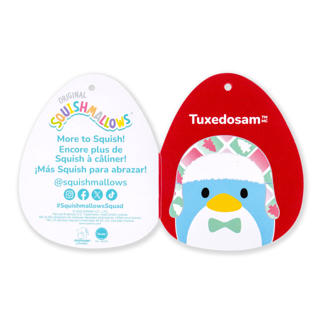 Hello Kitty and Friends 12-Inch Tuxedosam Holiday Hat Squishmallows - New Squishmallows