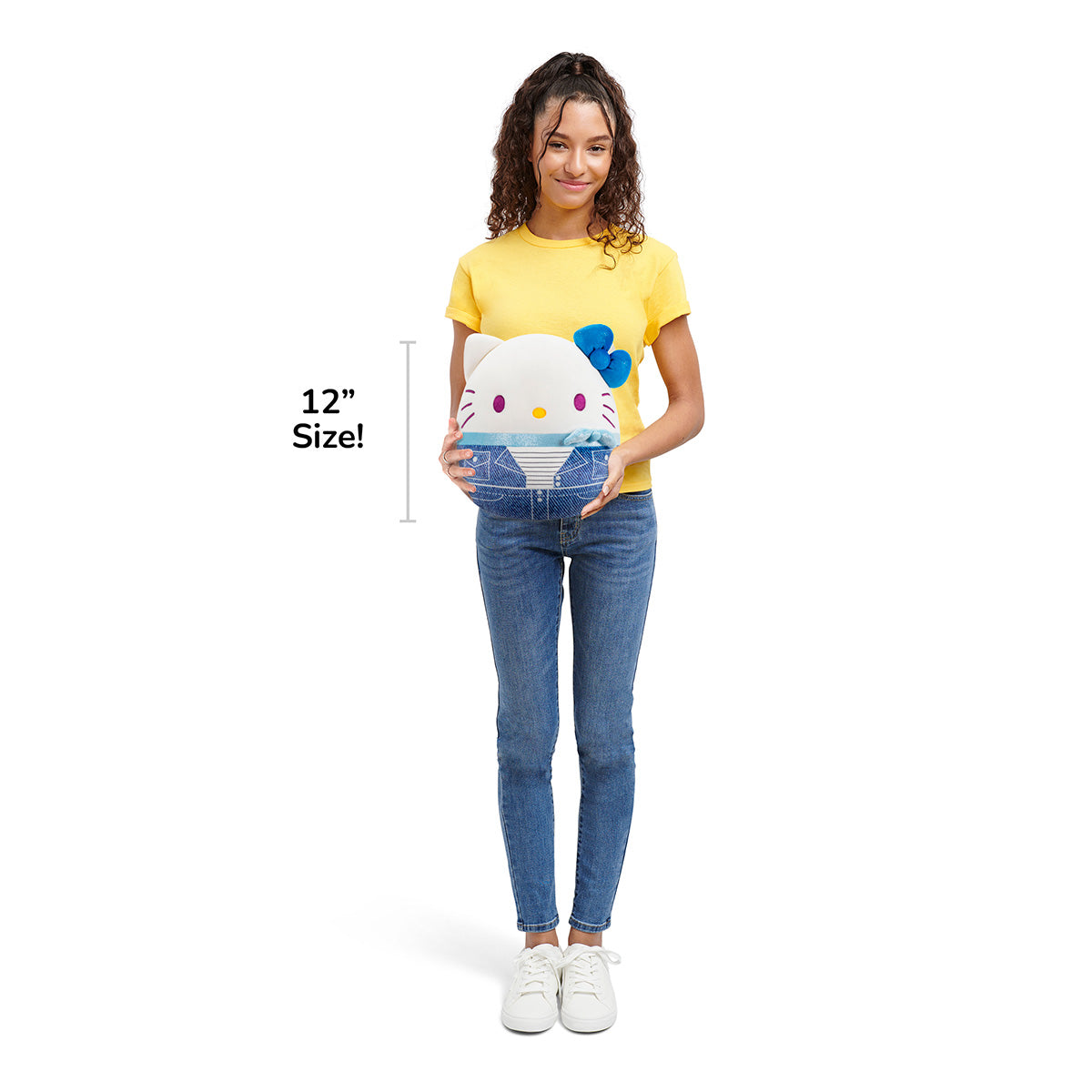 Hello Kitty and Friends 12-Inch Denim Hello Kitty Squishmallows - Online Exclusives