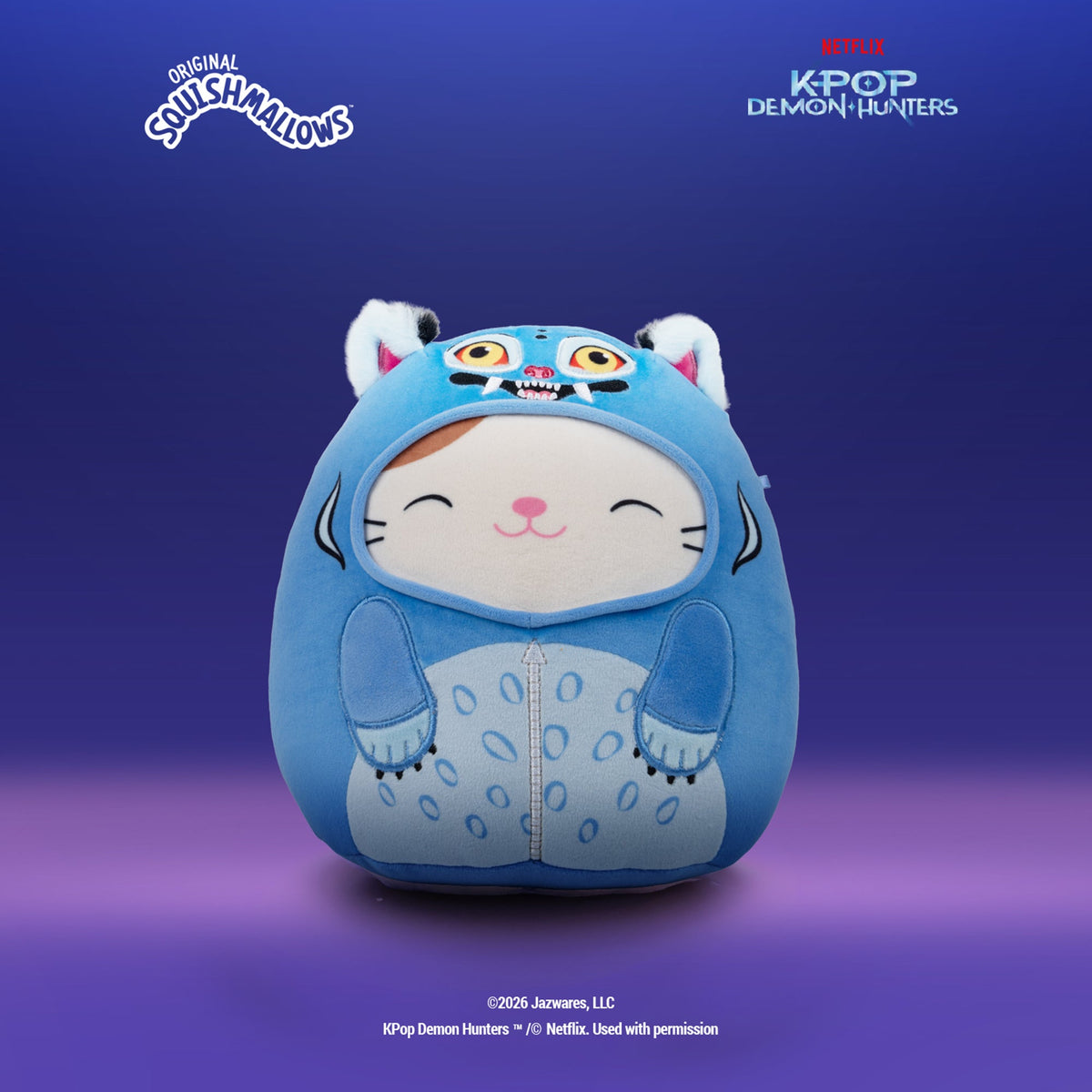 KPop Demon Hunters 12-Inch Cam the Cat as Derpy - New Squishmallows